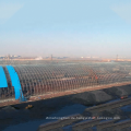 Große Spannweite Stahlraum Rahmen Fachwerk Dach Trocken Kohleschuppen Aufbewahrungsdesign